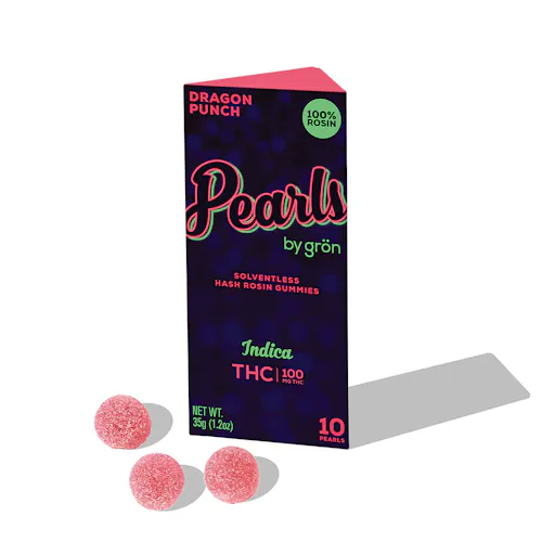 Grn – Dragon Punch Pearls (Rosin) – Gummy 100mg 10pk-active