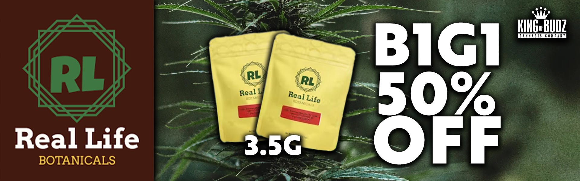 Real Life Botanicals - 3.5g - B1G1 50 Percent OFF