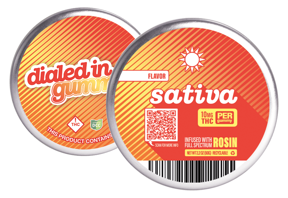 Blue Ice Sativa Live Rosin Gummies 10 X