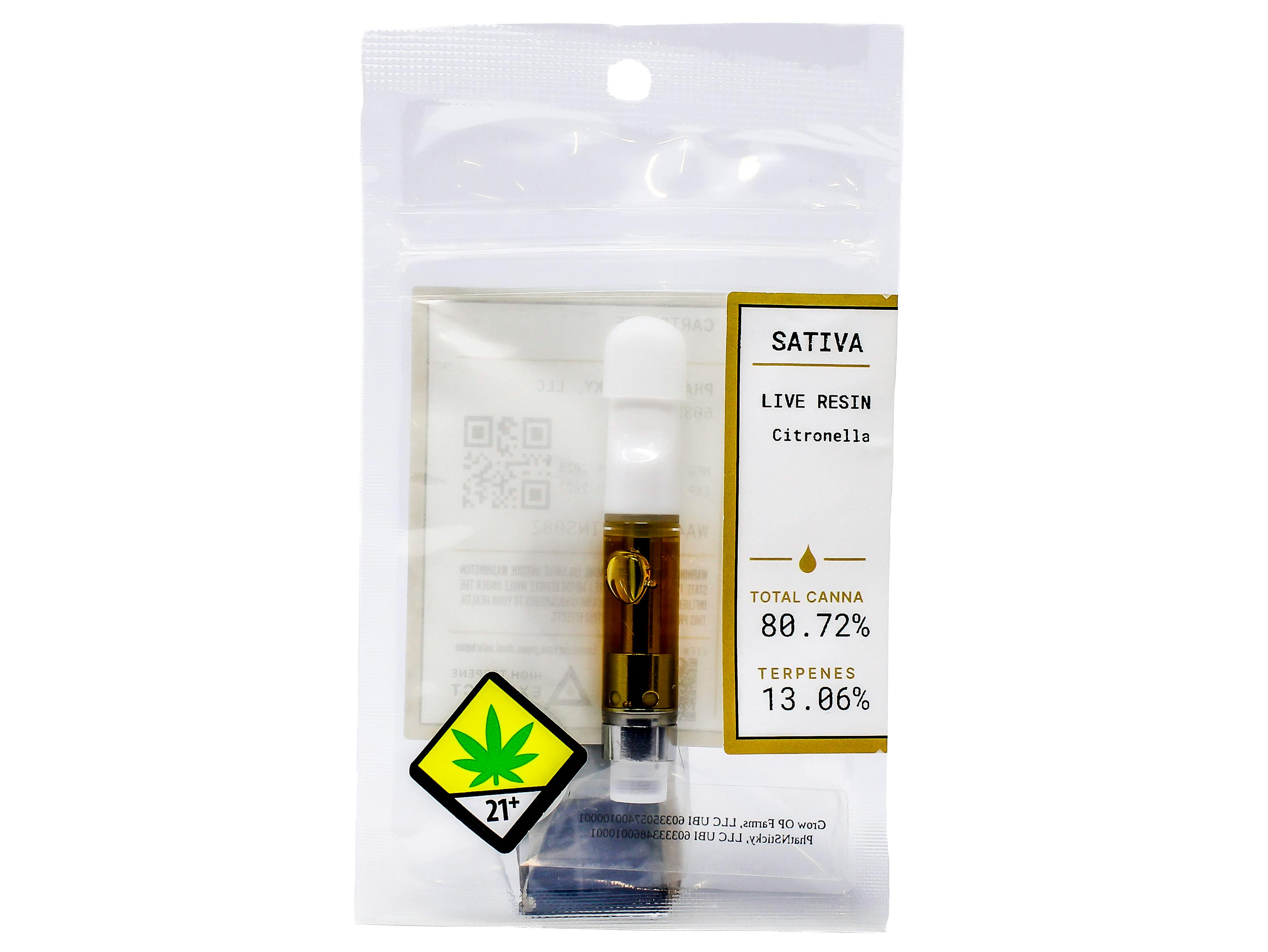 PNS Citronella Live Resin Cart 54583 | Cannabis and Glass - Valley
