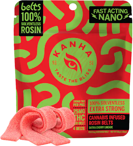 KANHA – Cherry Limeade – Rosin Belt 100mg 4pk-1