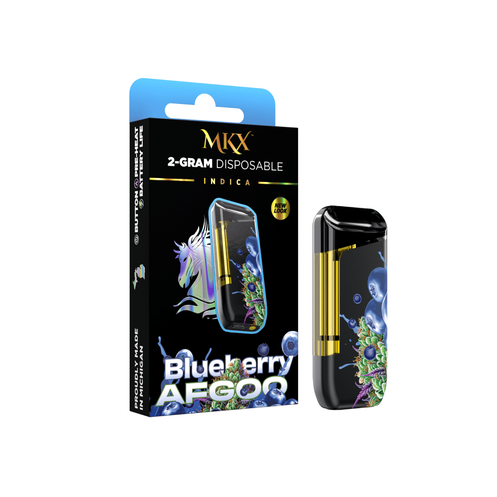 2g MKX Disposable - Blueberry Afgoo 2g Disposable - Indica