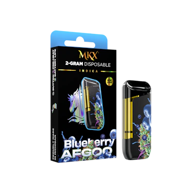 2g MKX Disposable - Blueberry Afgoo 2g Disposable - Indica - DISPOSABLES by MKX Oil Co. at King of Budz