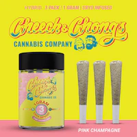 Cheech & Chong - 3 Pack Cryo Infused Pre-Roll - Pink Champagne (S) - product image at King of Budz