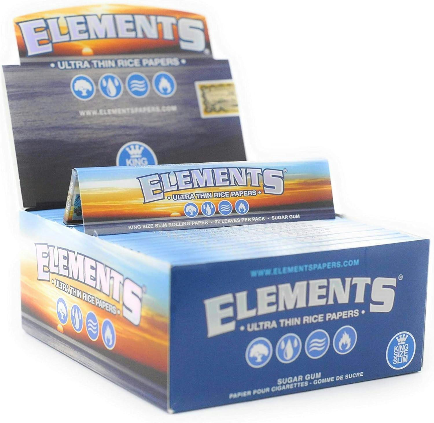 Elements Paper King Size + Tips 32 ct