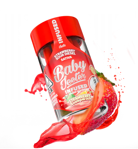 Strawberry Sour Diesel Baby Jeeter Infused Pre-Roll 5-pack | 2.5g-1