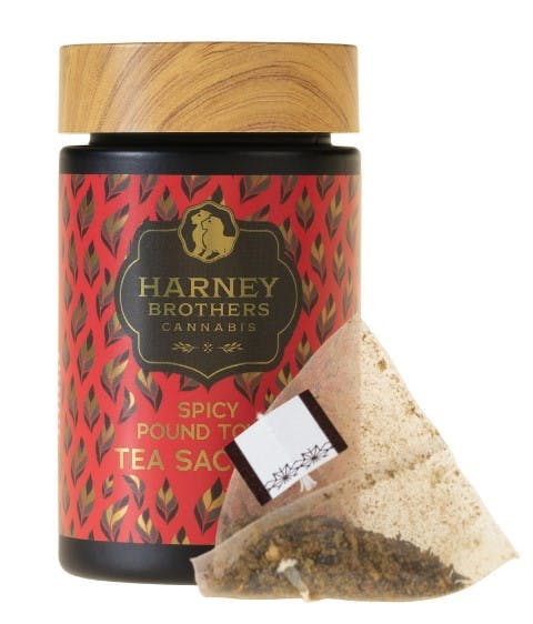 Harney Brother Cannabis - Tea Bags - Spicy Pound Town - Hot Cinnamon Spice 5 Sachet - 50mg by Harney Brothers