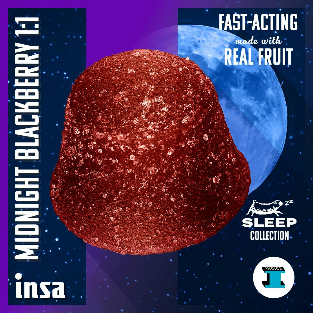 Drops/Gummies - Midnight Blackberry 1:1 (THC : CBN) - 100mg (20