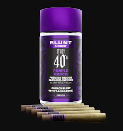 Stiiizy - 5-Pack .5g Live Resin Infused Blunts - Purple Punch