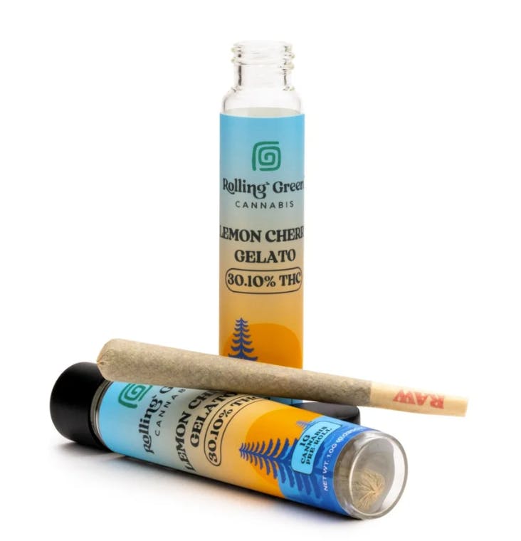 Product Preroll | Lemon Cherry Gelato (H) Rolling Green