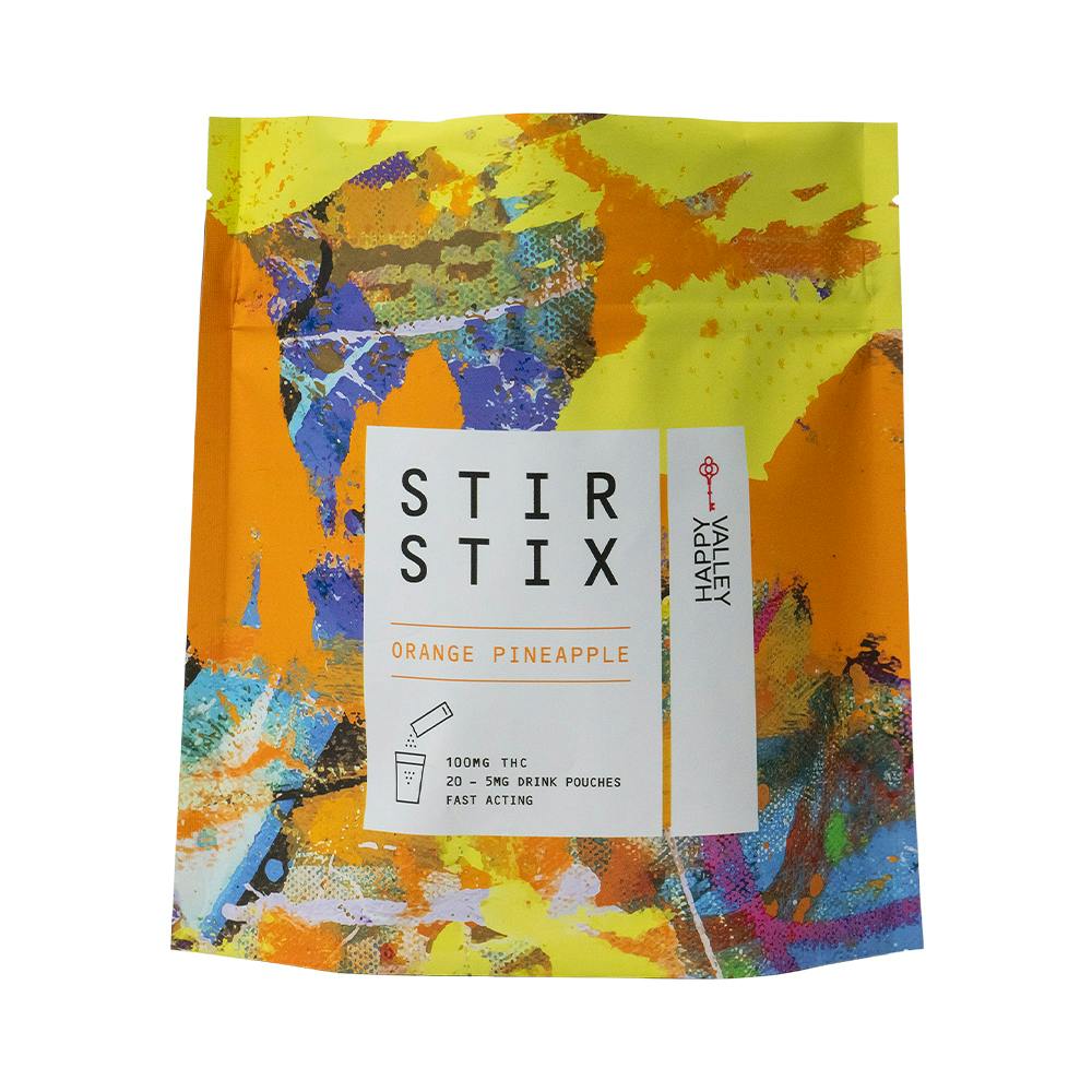 Stir Stix 100mg THC - Orange Pineapple