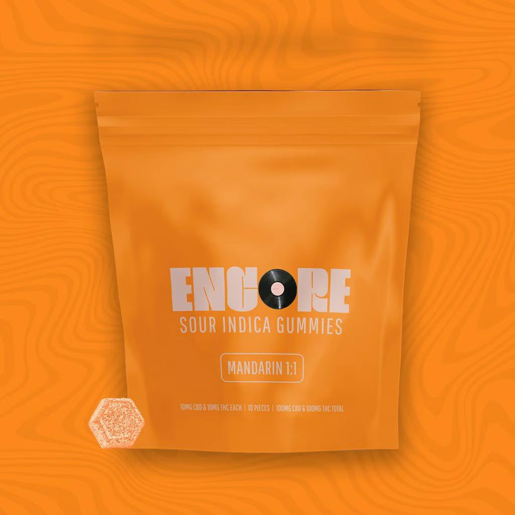 Encore Mandarin 1:1 CBD:THC Gummies