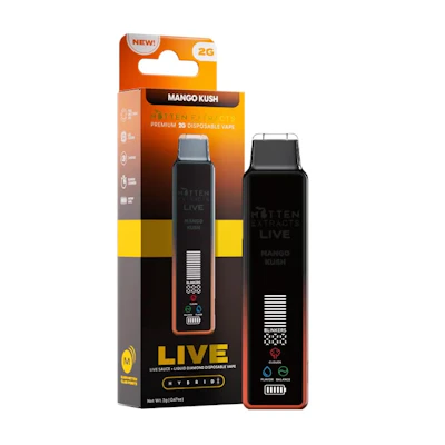 Mitten Extracts - 2g Live Sauce Disposable - Mango Kush (H) - DISPOSABLES by Mitten Extracts at King of Budz