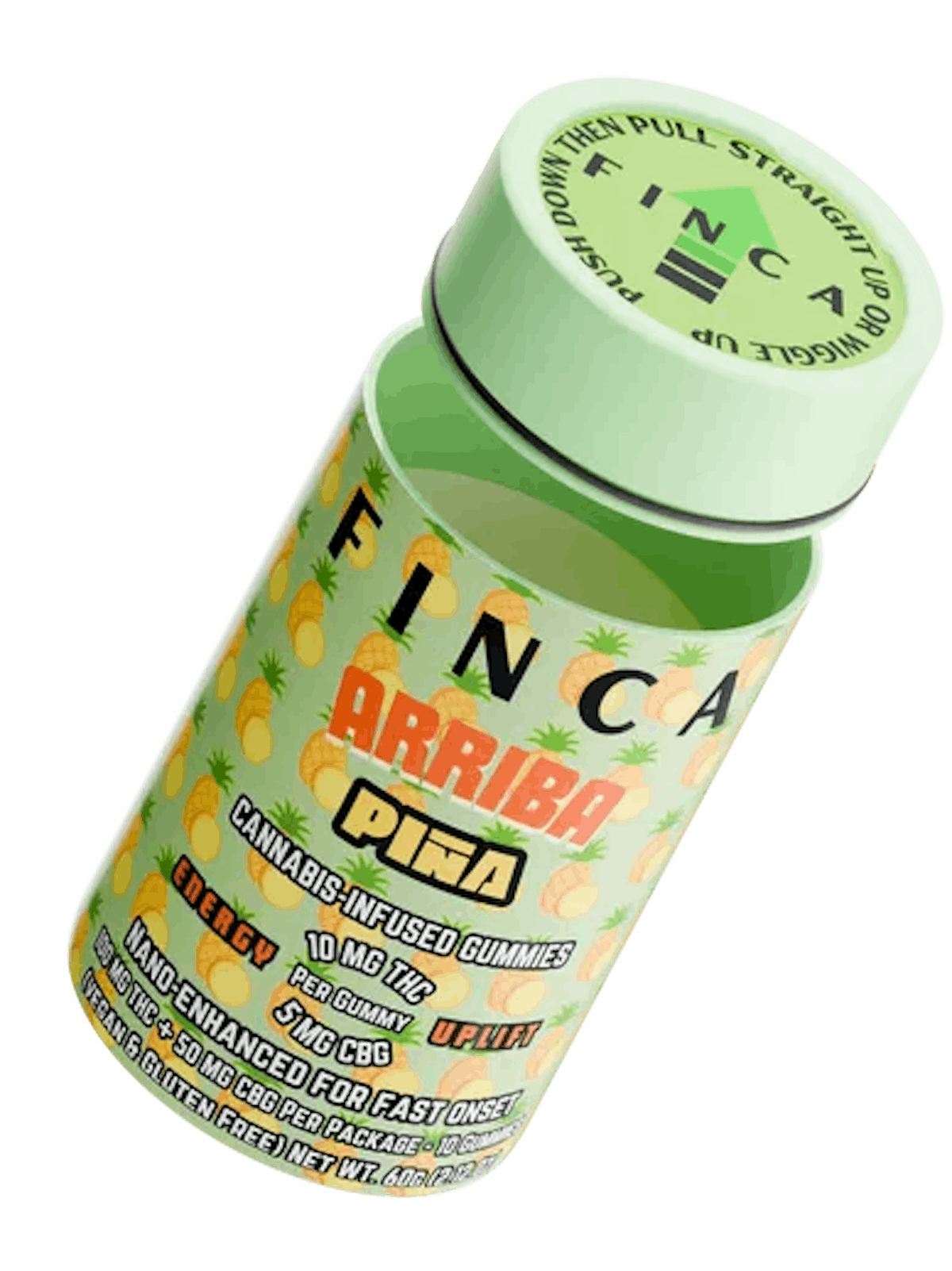 Photo of FINCA | Arriba Pina Uplift 2:1 Gummies | 100mg CBG 10pk