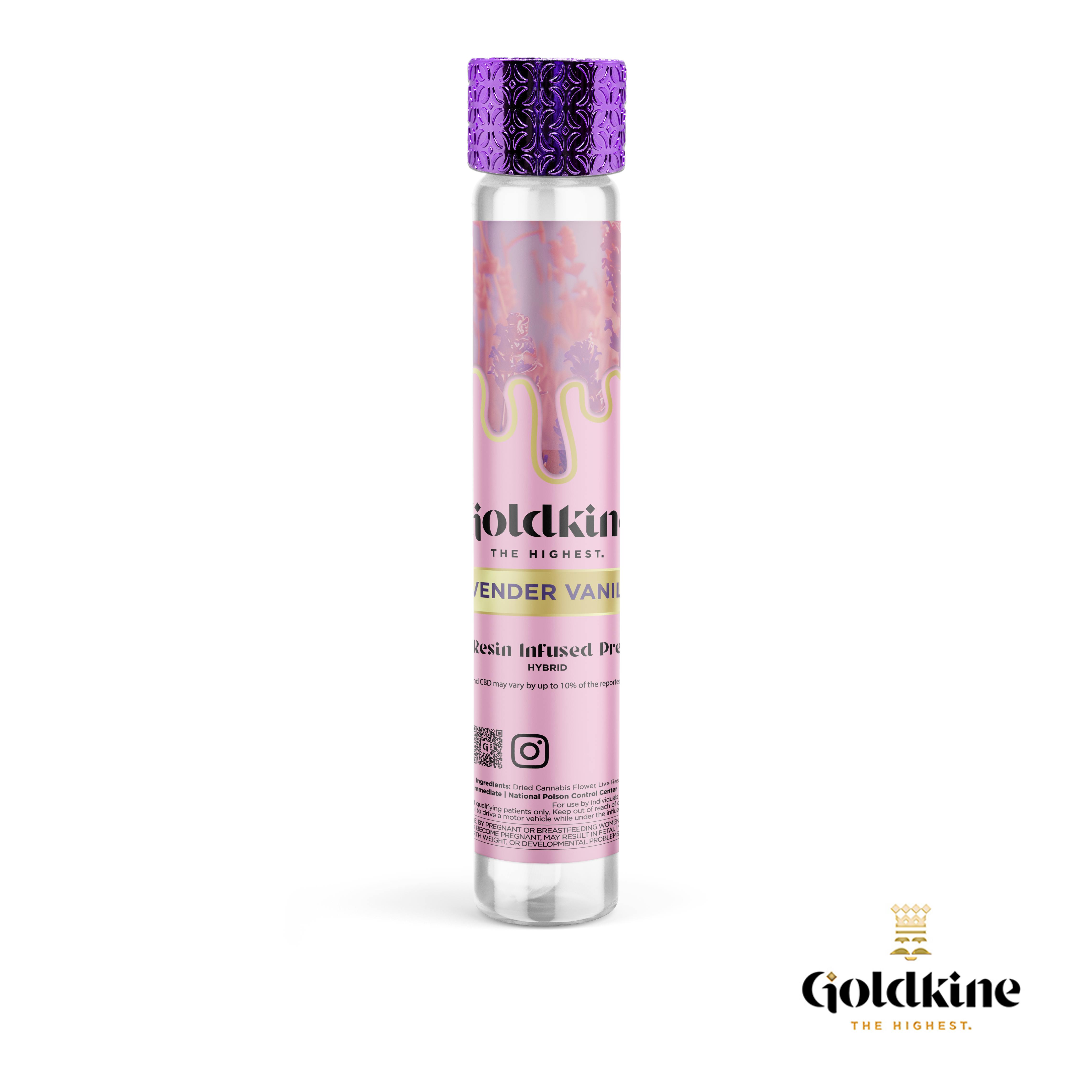 Product: Goldkine | Lavender Vanilla | Infused Pre-roll | 1g | Indica