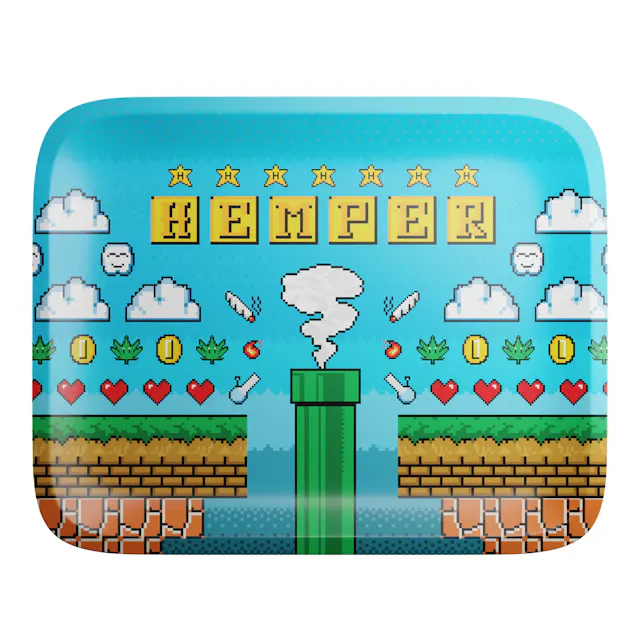 Rolling Tray Hemper Mario Small (papers rolling supplies)