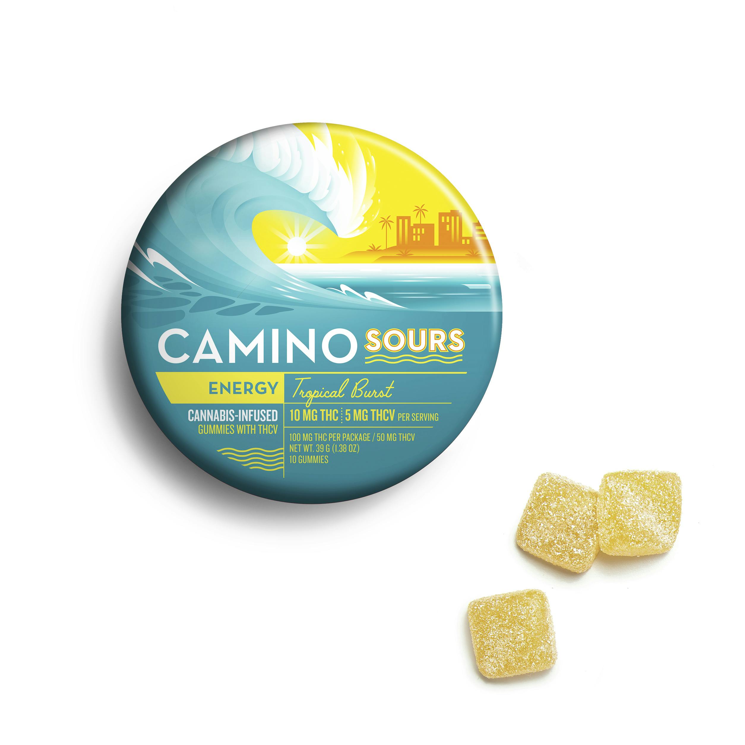 Camino Sours 10:5 'Energy' Tropical Burst Gummies [10pk]