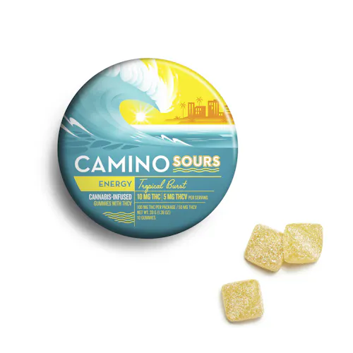 Sour Tropical Burst | 2:1 THCV Gummies | 10pk | 100mg-active