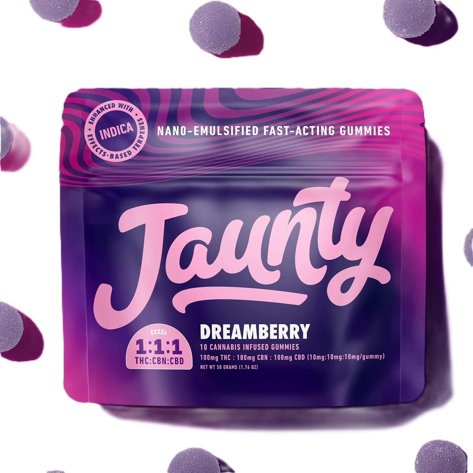 Dreamberry Gummies | 1:1:1 | THC:CBD:CBN |100mg | 10pk-2