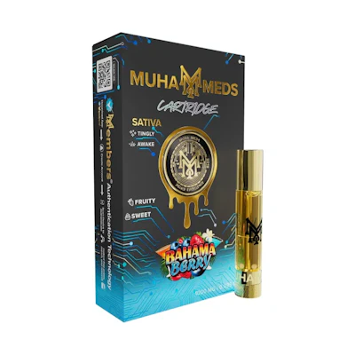 Muha Meds - 1g Cart - Bahama Berry - CARTRIDGES by Muha Meds at King of Budz