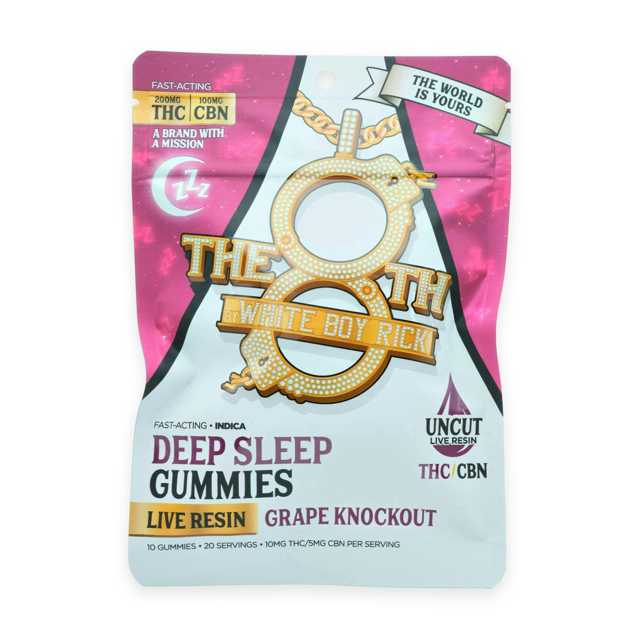 Product: White Boy Rick | Live Resin Gummies - 200mg - Grape Knockout