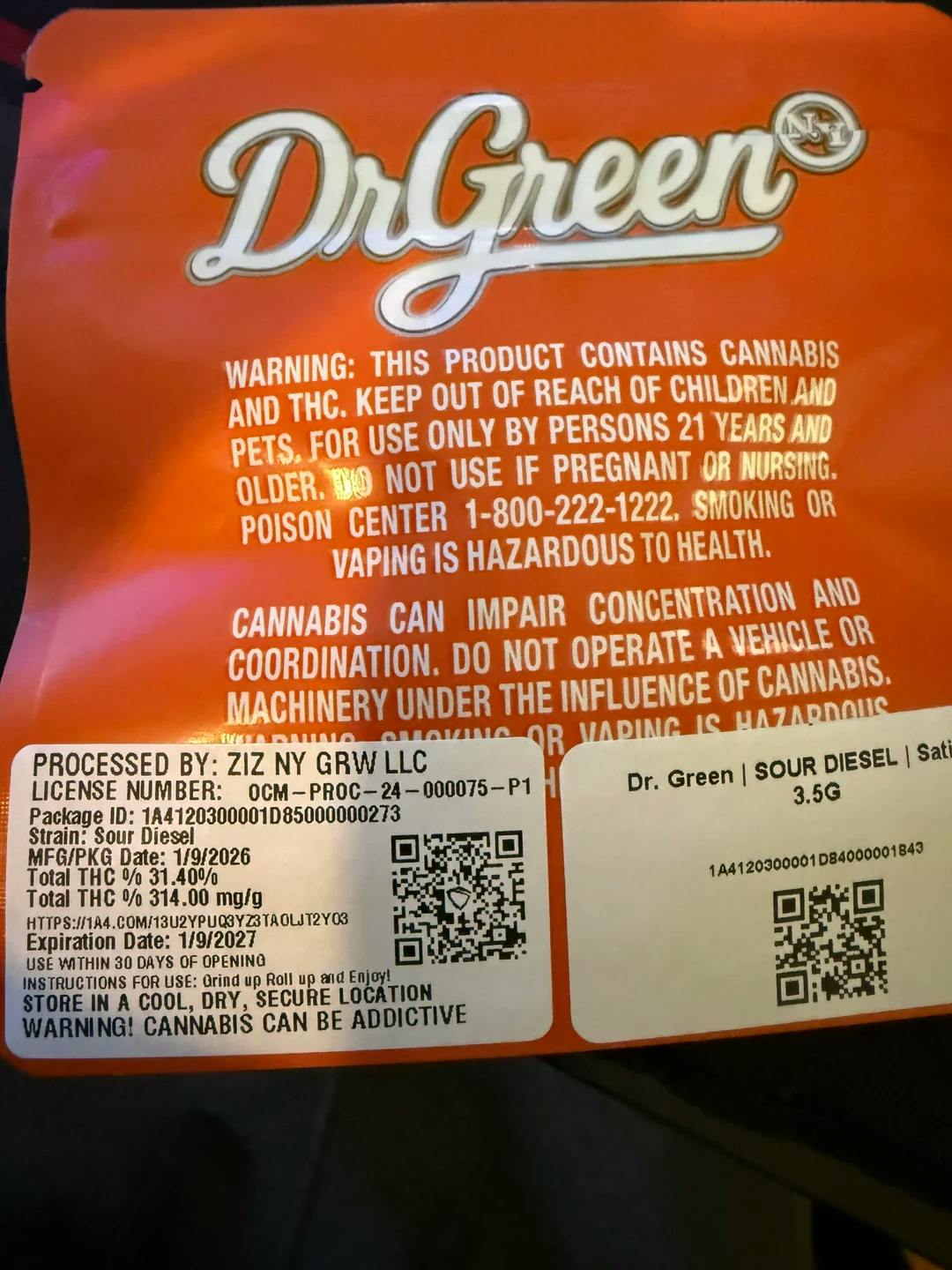 DrGreen | Sour Diesel | Flower | 3.5g