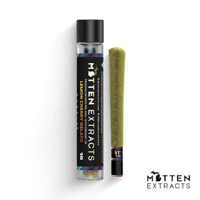 Mitten Extracts - 1.25g Infused Preroll - Lemon Cherry Gelato (H)