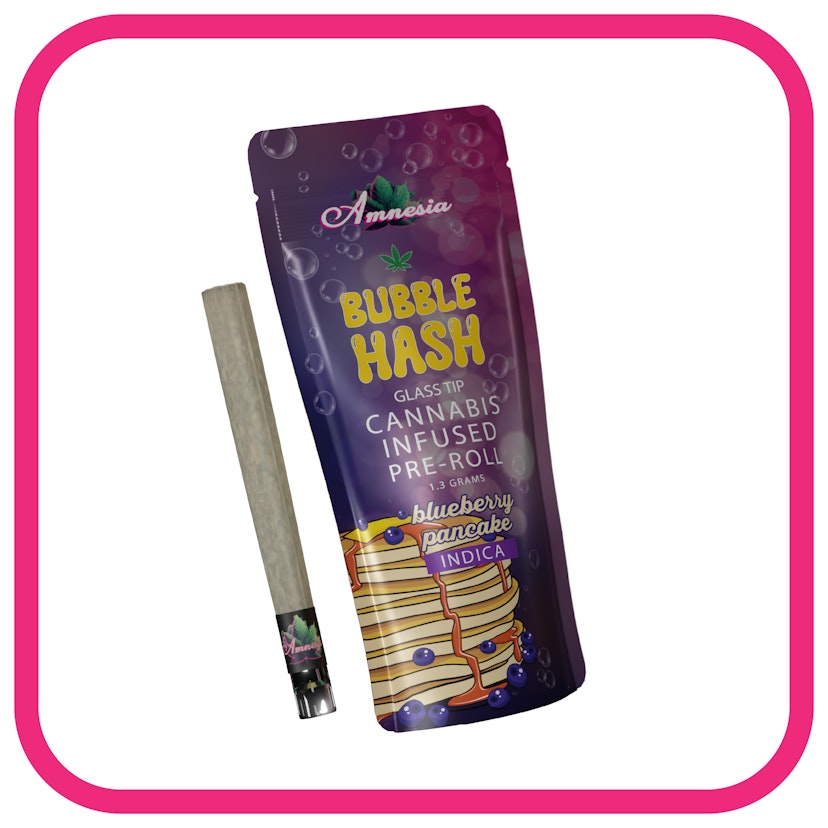 Amnesia | 1.3g Bubble Hash Infused Pre-Roll | Blueberry Pancake