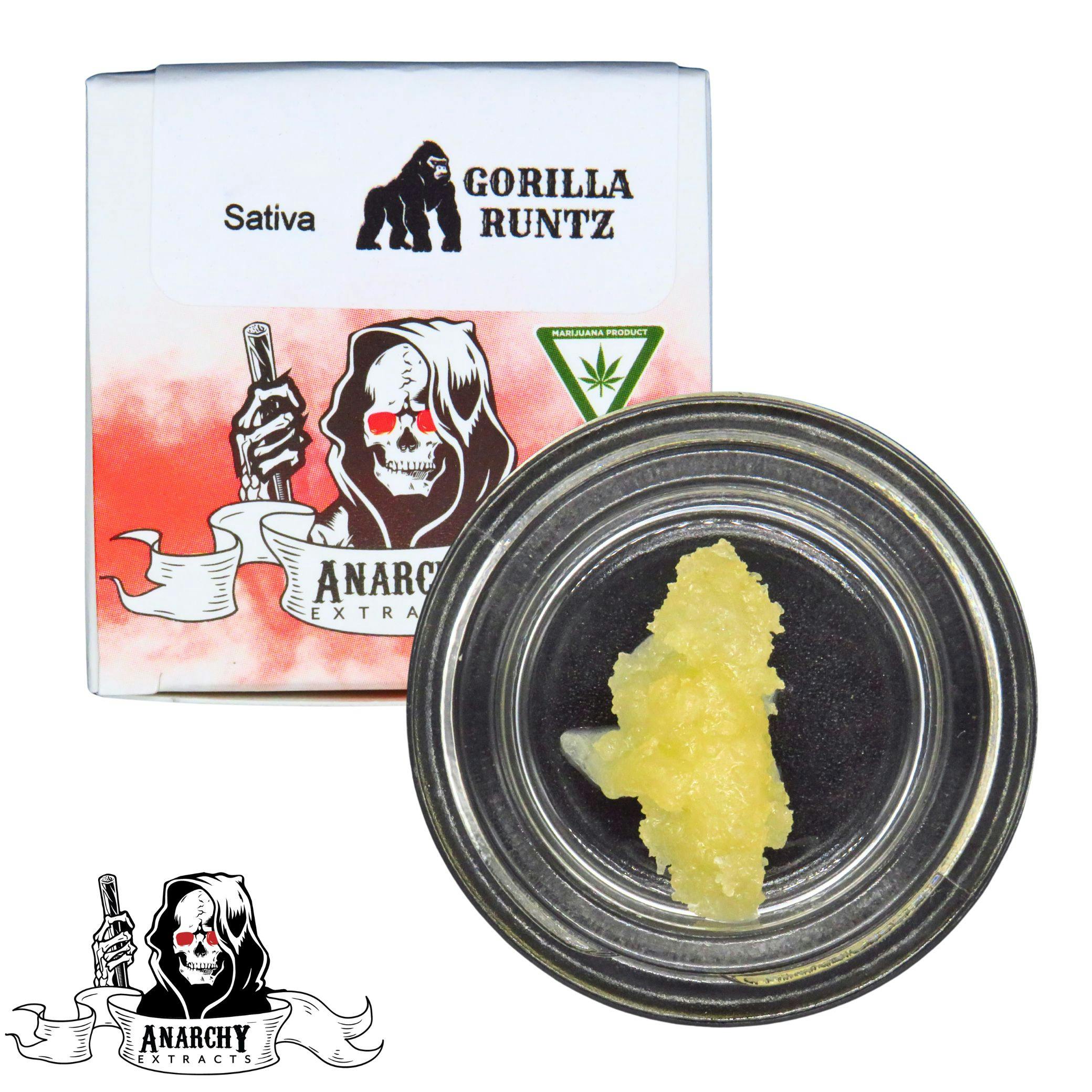 Product: Anarchy | Live Resin Budder - 1g - Gorilla Runtz