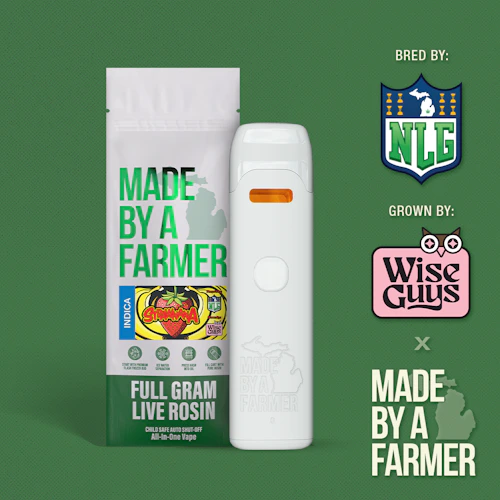 Made By A Farmer - 1g Live Rosin Disposable - Strawguava