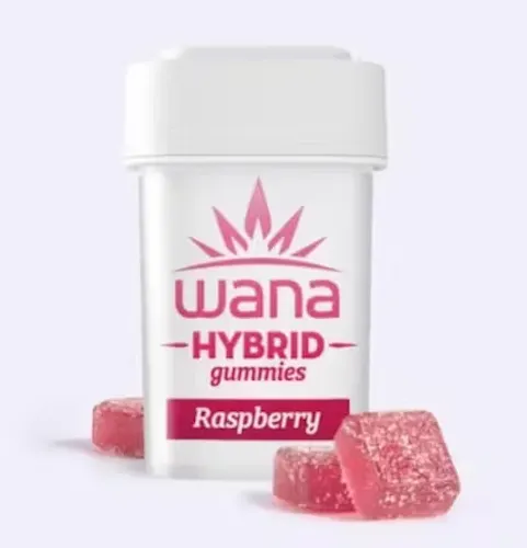 Wana – Raspberry – Gummy 100mg 10pk-1
