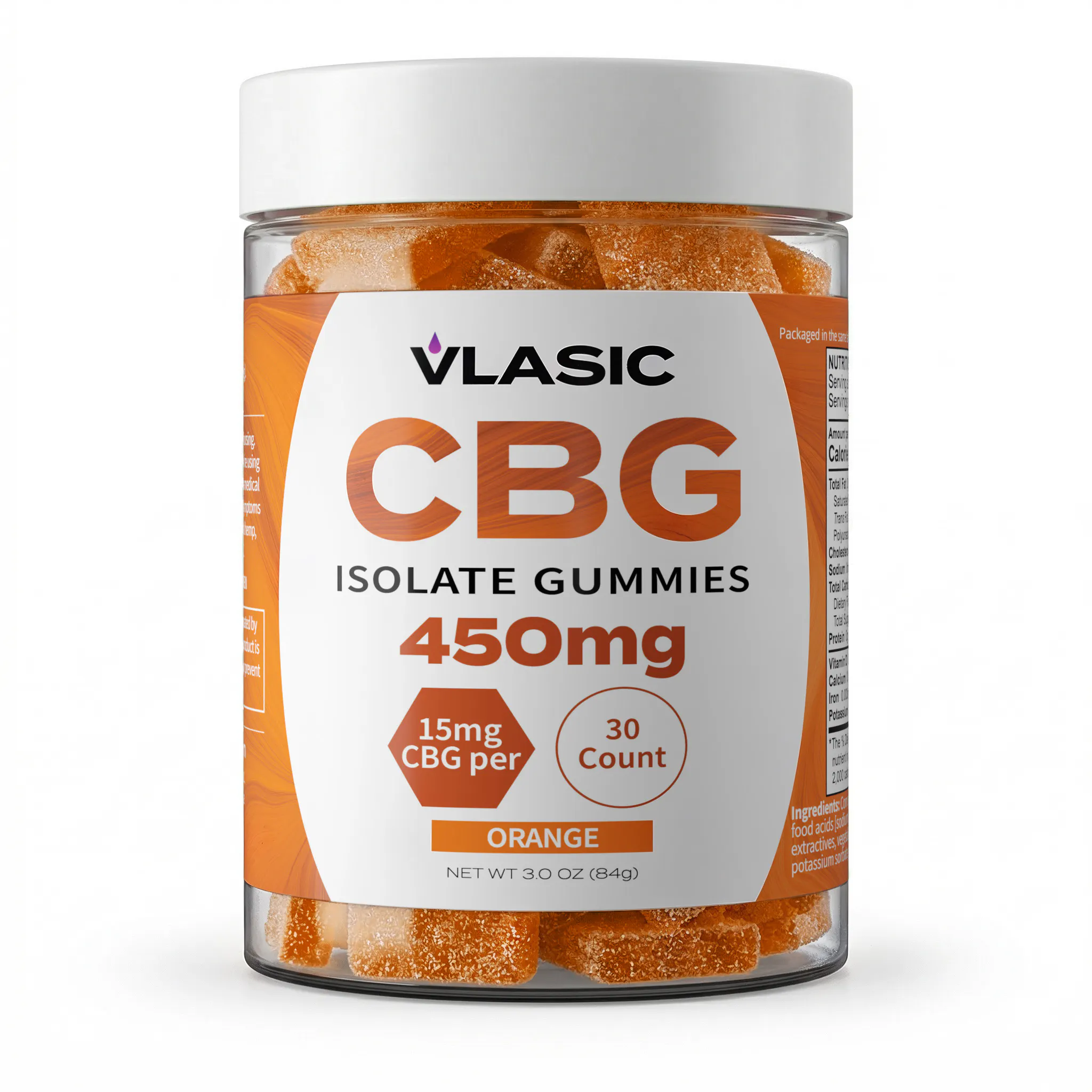 CBG Isolate Orange Gummies | 450mg | The Botanical Co