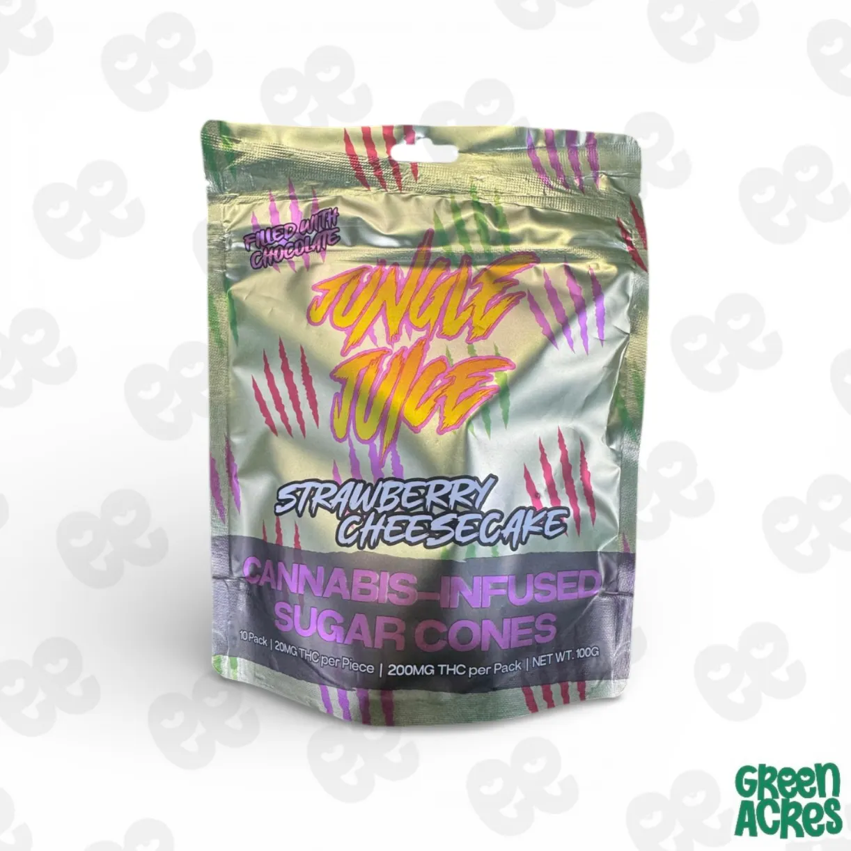 マクセリーシェイプ　200g Jungle Juice: Strawberry Cheesecake 200MG Sugar Cones (10x20mg