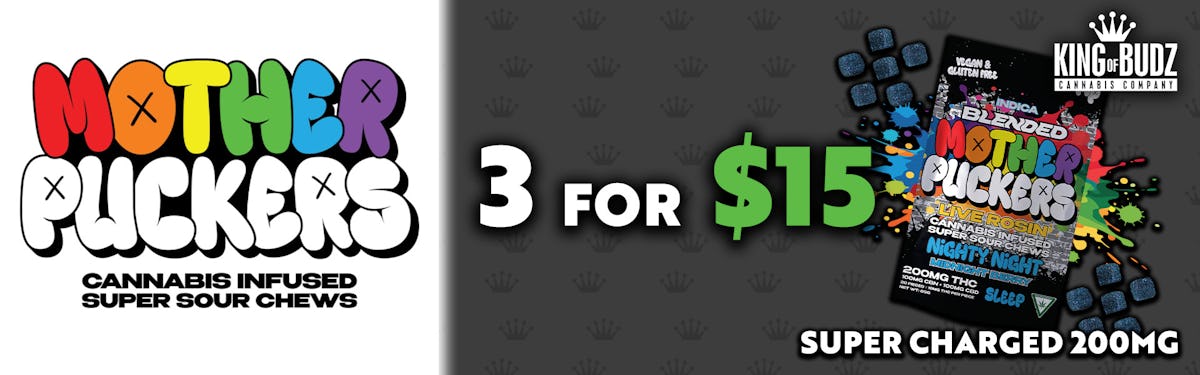 Mother Puckers SUPER CHARGED 200mg - 3 for $15
