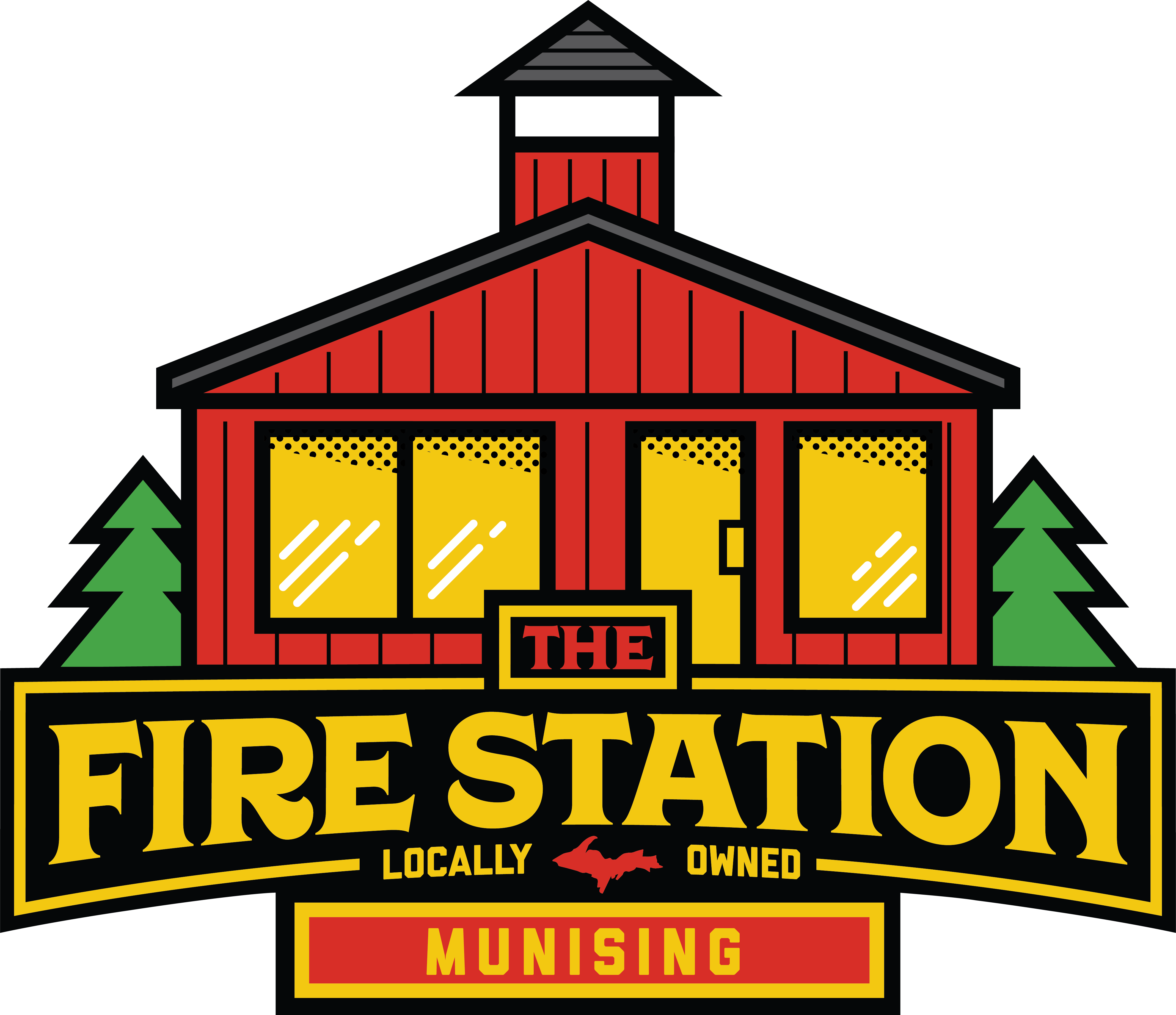 logo for The Fire Station Cannabis Co. Munising