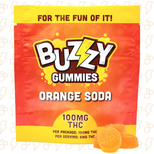 Orange Soda - 20pk | 100mg Gummies - Buzzy