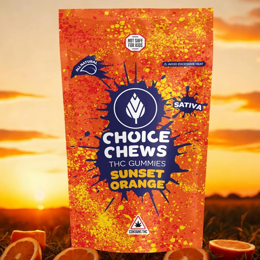 Choice - Sunset Orange 200mg Gummies