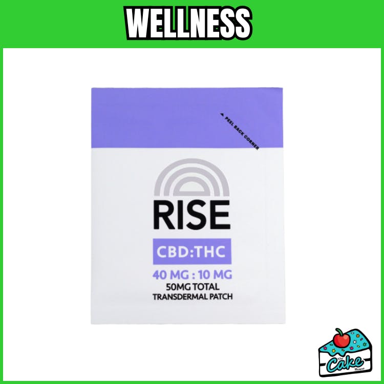 Rise - Transdermal Patch - 40mg CBD/10mg THC