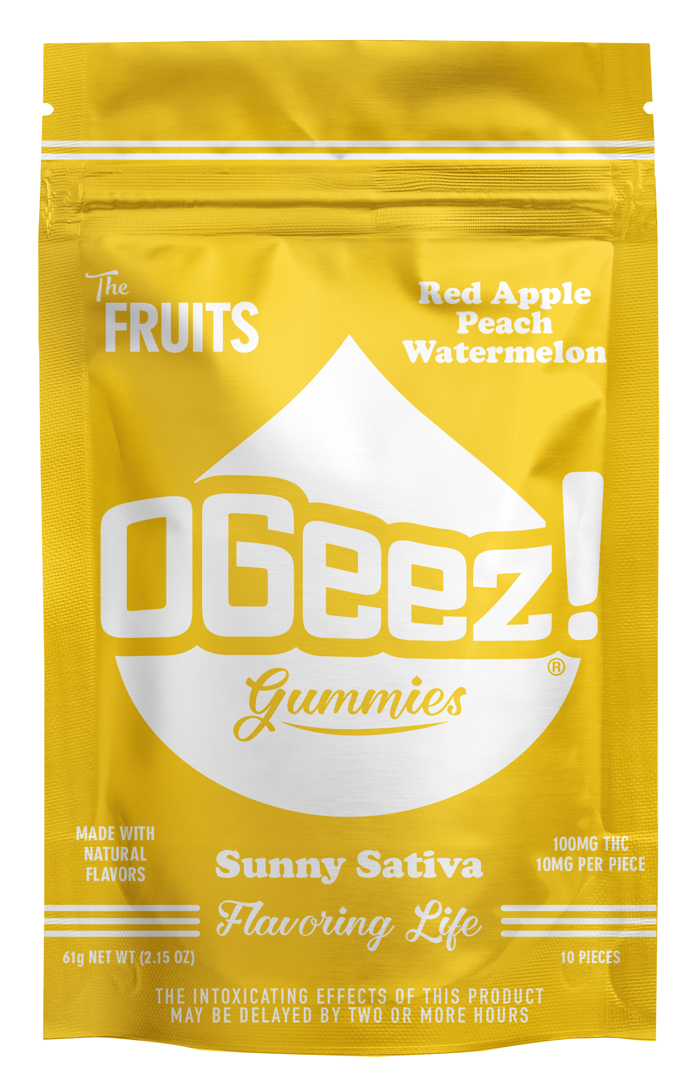 OGeez | The Fruits | Sunny Sativa | 10 Pack 100mg