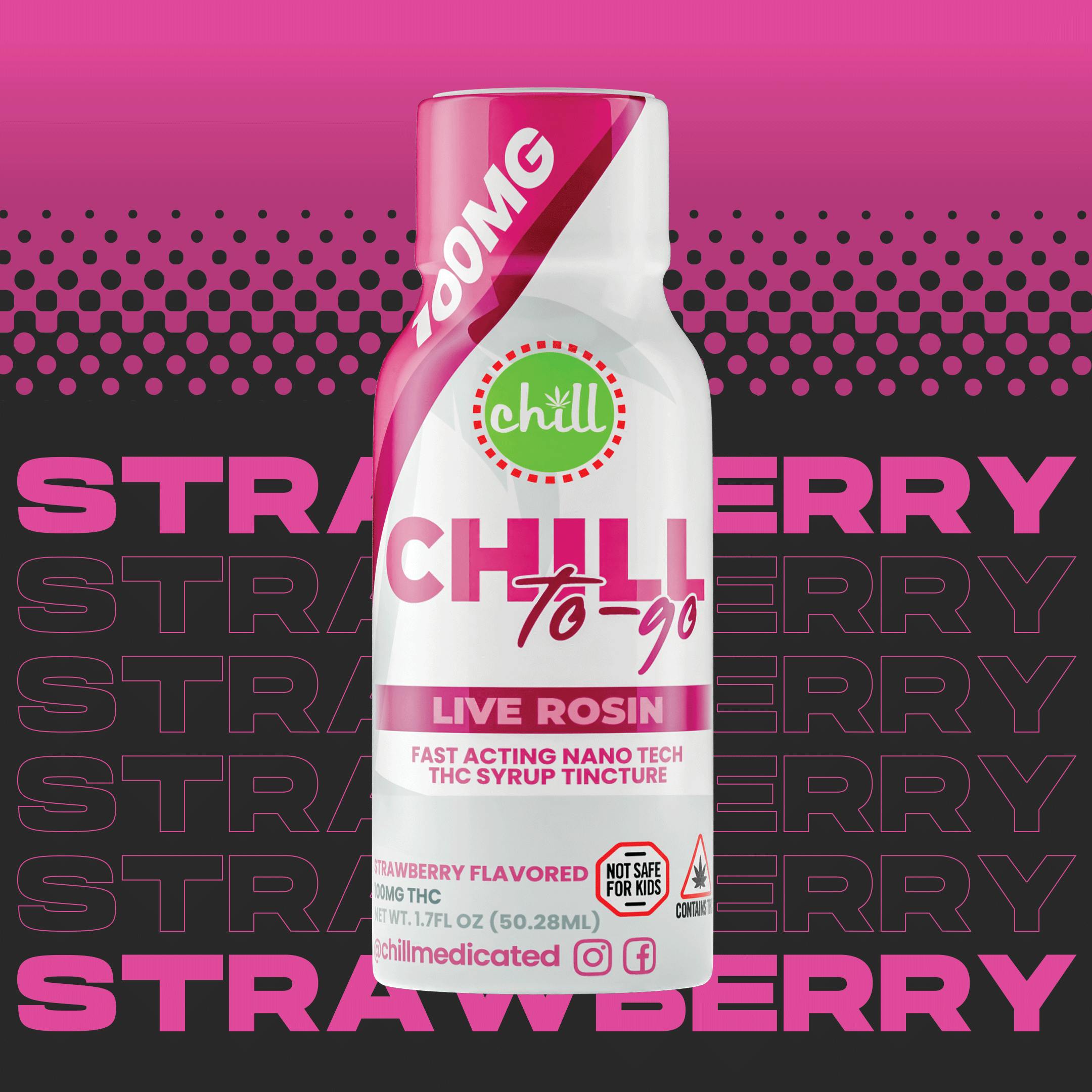Chill Medicated - 100mg Live Rosin Syrup - Strawberry