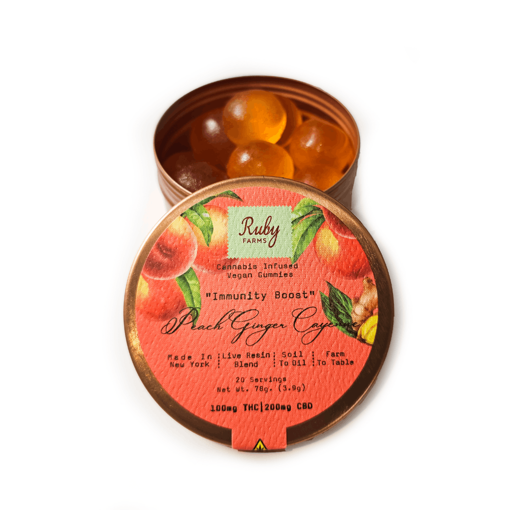 Ruby Farms | "Immunity Boost" Peach Ginger Cayenne | Live Resin | 20pk