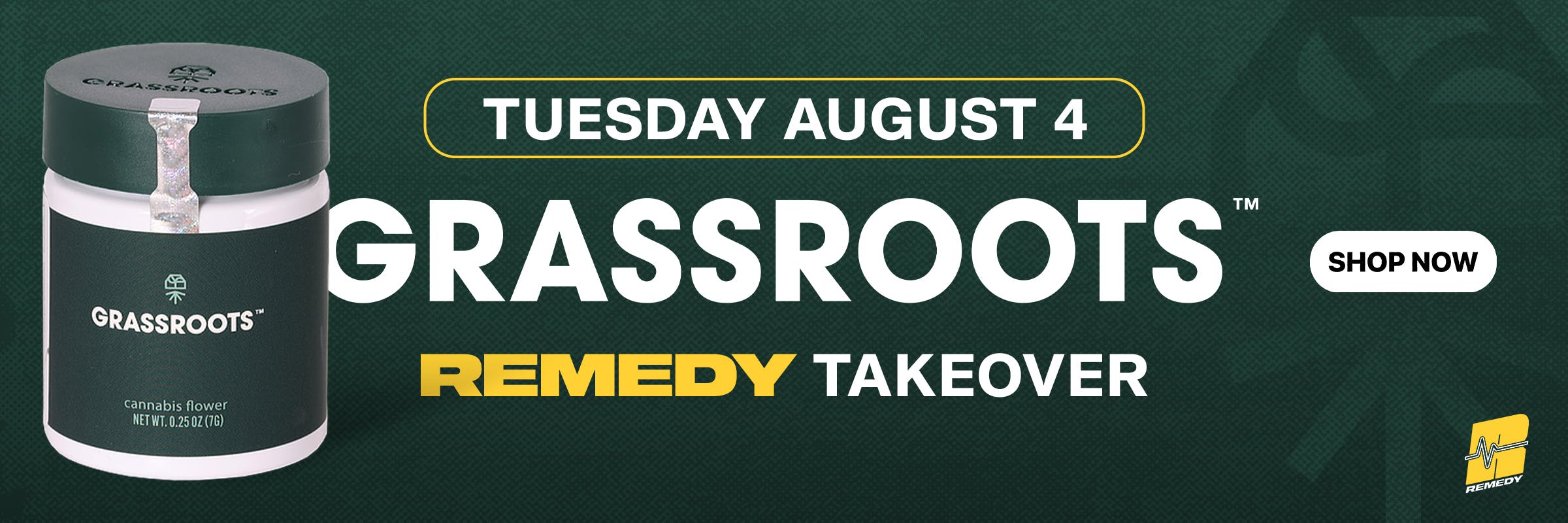 save up to 30% off grassroots takeover at remedy baltimore maryland