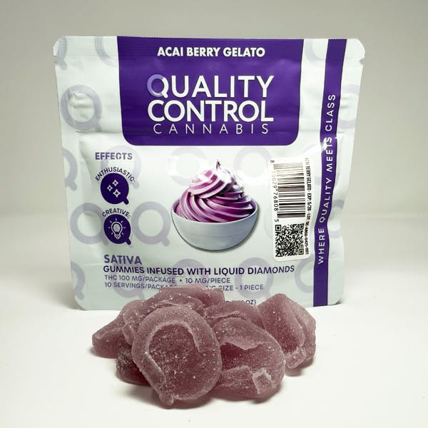 Product Quality Control - Acai Berry Gelato Gummy - 100mg Diamond Infused