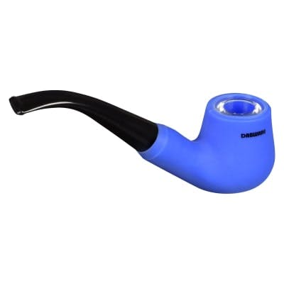 Silicone Tobacco Bowl with Funnel Insert Blue