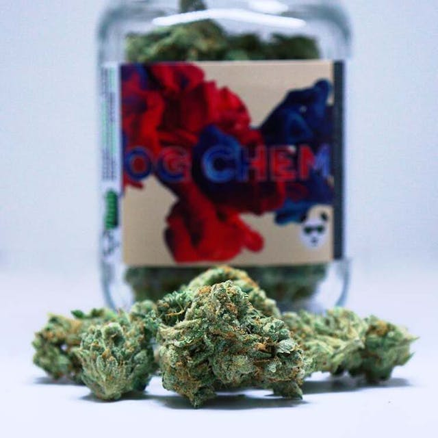 OG Chem holds a special place in the heart of the American cannabis family history, and Phat Panda especially. Its genetic breakdown consists of a cross between two classics: Chem Dog and OG Kush. With diesel and pine notes, this is a skunky strain with a potent smell and taste. Uplifting and euphoric, this sativa-dominant hybrid is known to provide its users with a mood boost and artistic inspiration.