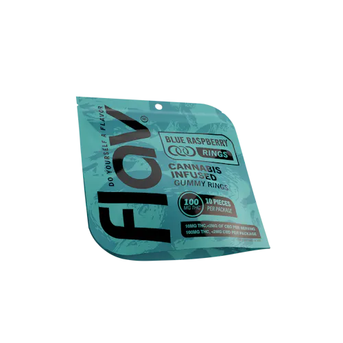 Blue Raspberry Rings – 100mg-2