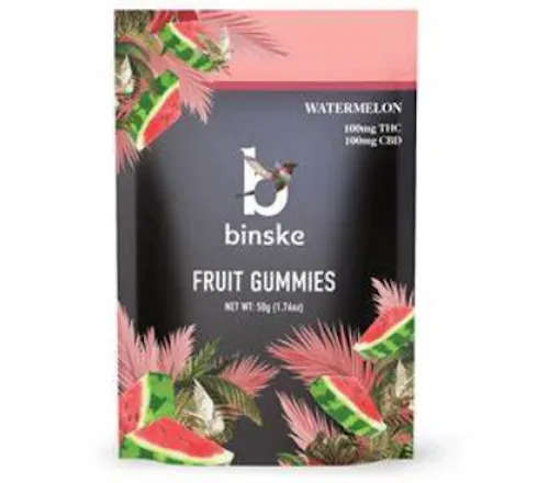 Binske | Watermelon 1:1 | 10mg x 10ct Gummies-1