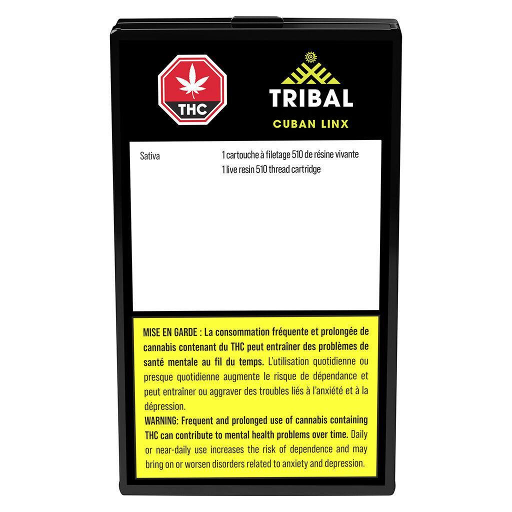 Tribal - cuban linx live resin 510 thread cartridge
