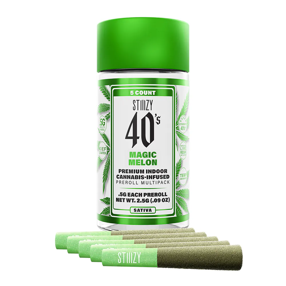 Stiiizy 40s Infused Preroll 5pk - Magic Melon 2.5g | Harborside