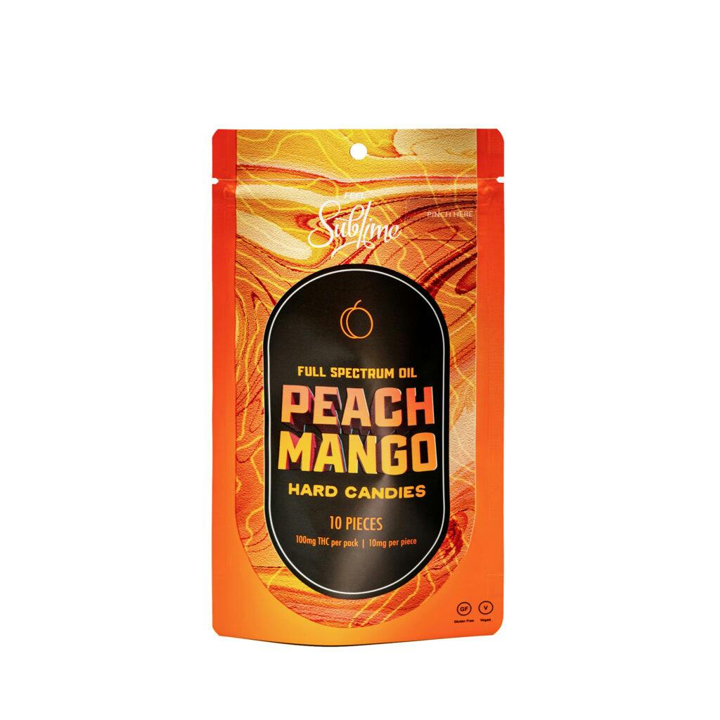 Sublime Brands: Peach Mango RSO Hard Candies 10pc | Trulieve